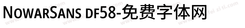 NowarSans df58字体转换
